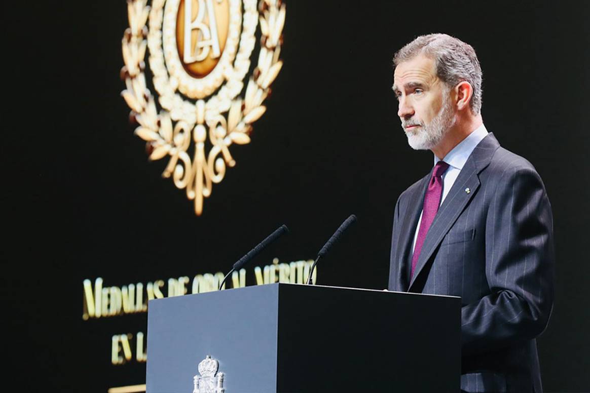 Photo Credits: Ceremonia de entrega de las Medallas de Oro al Mérito de las Bellas Artes 2020. Casa de S.M. el Rey.