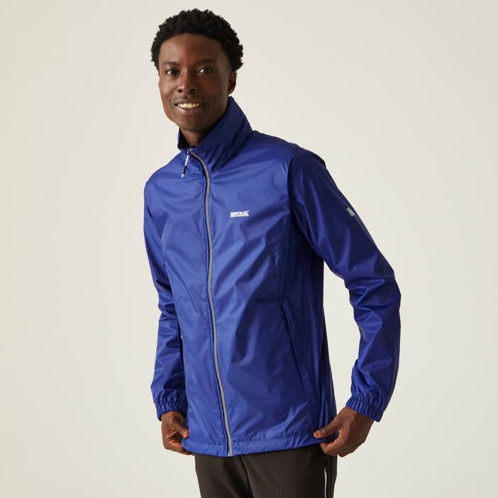Men's Water Repellent Lightweight Lyle IV Waterproof Packaway Jacket Imperial Blue | Regatta
