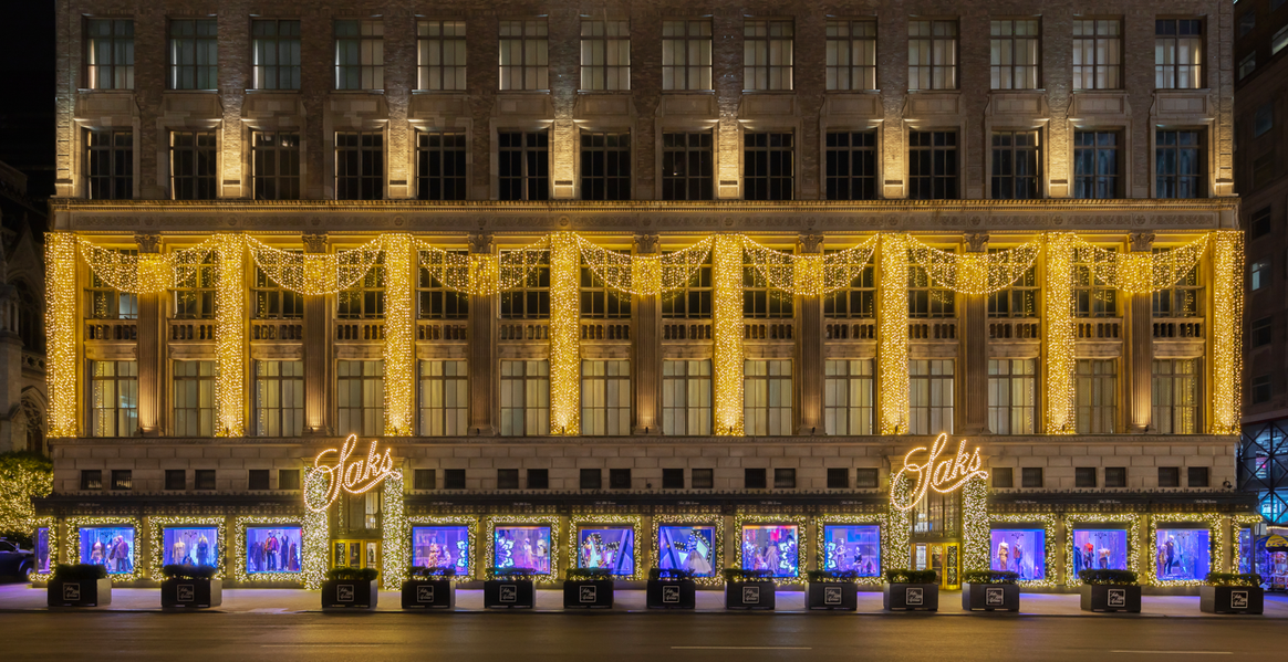 Saks 2024 holiday windows