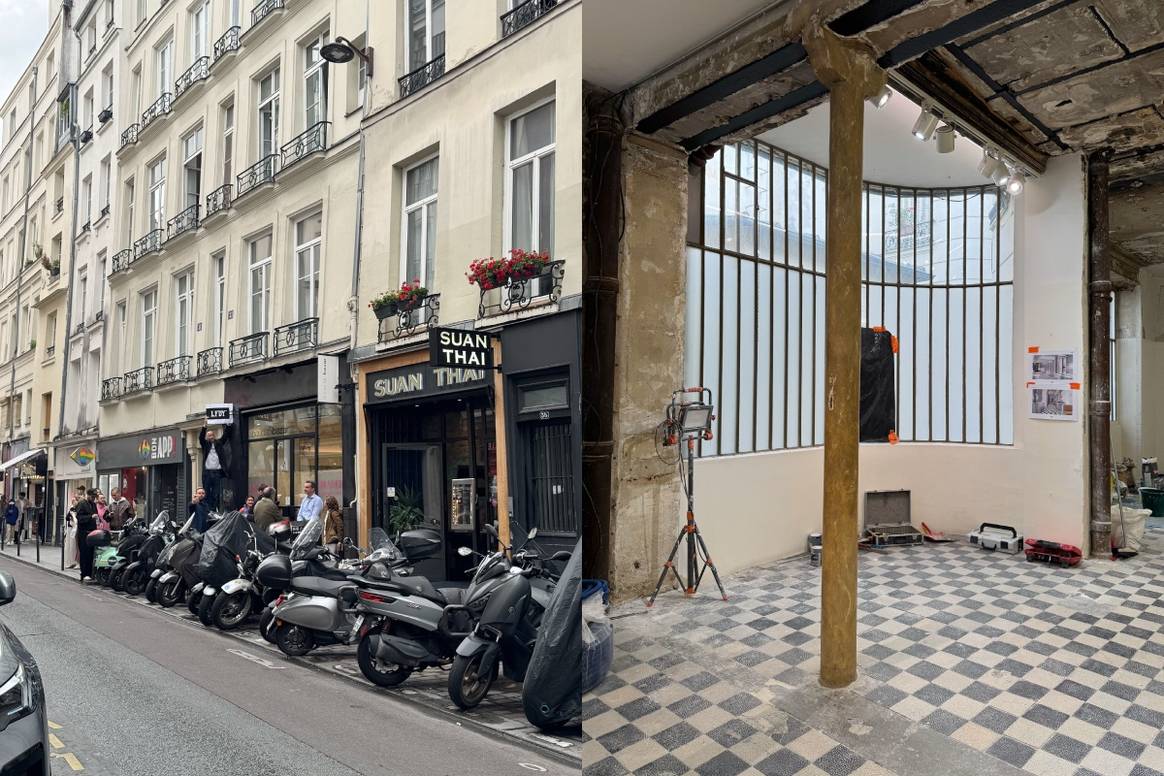 Paris store (exterior and interior)