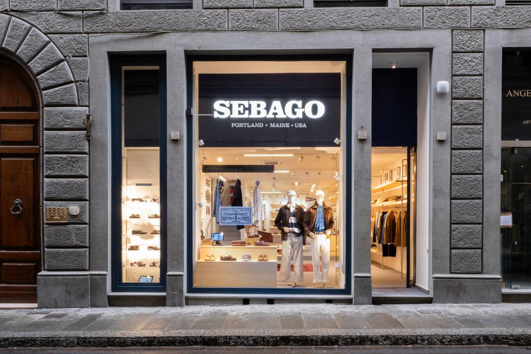Il negozio Sebago di Firenze