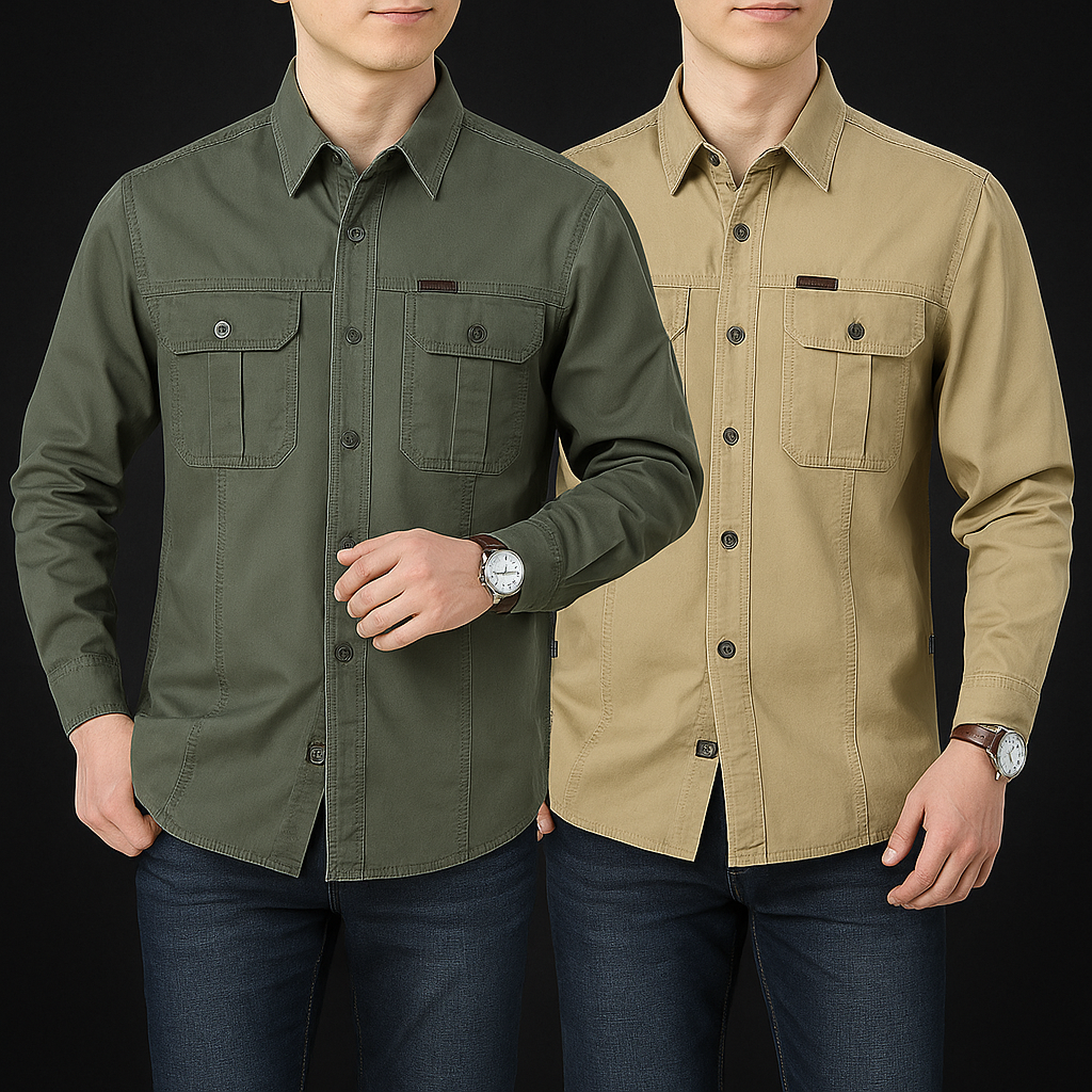 Vintage Double Pocket Cargo Shirts
