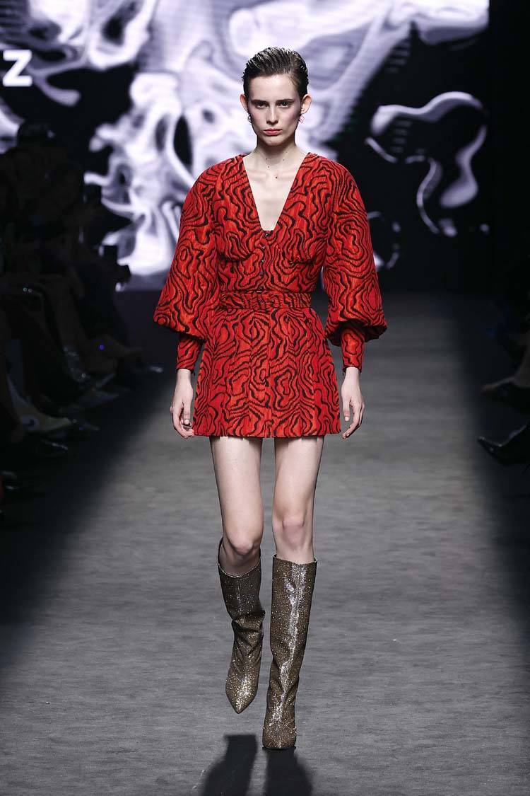 Imagen de la colección FW23 de Paloma Suárez en MBFW Madrid, por cortesía de la organización