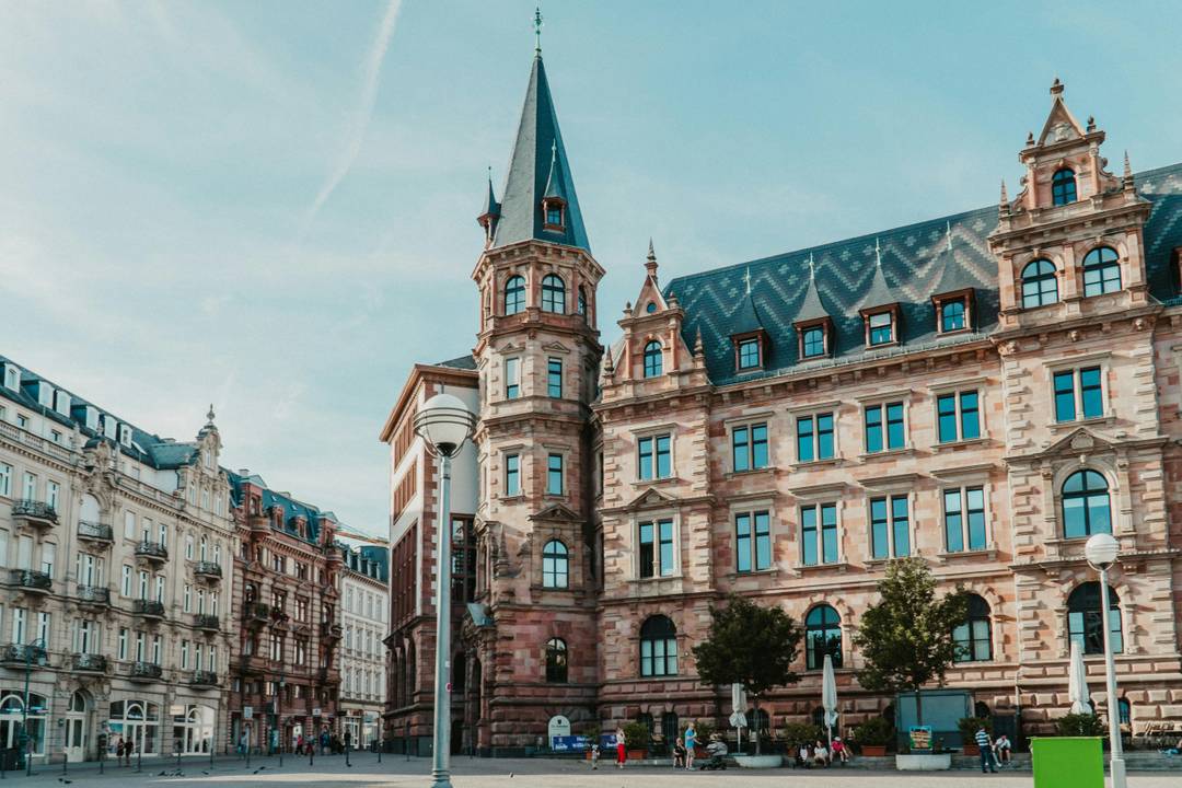 Die Wiesbadener Innenstadt.