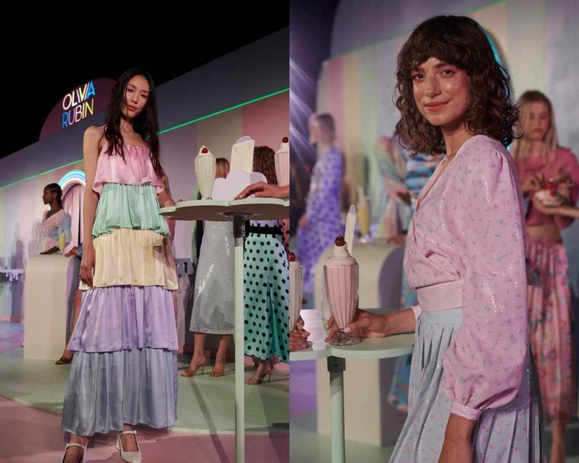 Olivia Rubin brings colour to LFW