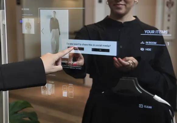Archive image: H&M Group's smart mirrors at COS.