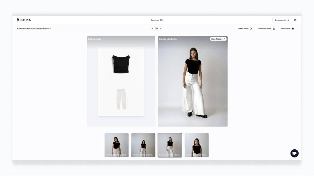 Botika flat lay image creation