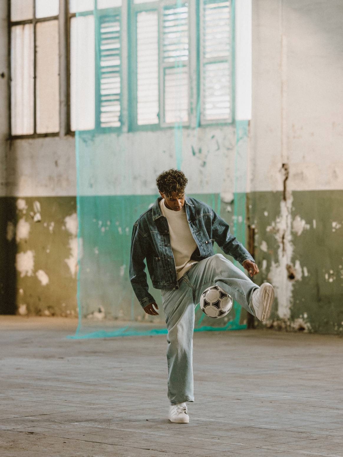 Lamine Yamal wearing pieces from his American Eagle collection