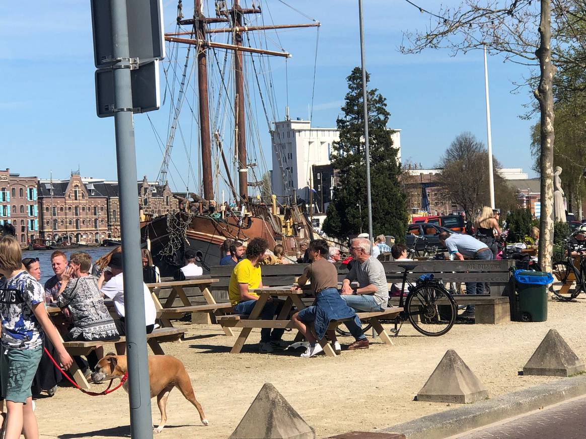 Het is weer druk in de Zaanbocht. Beeld: Léon Hamming
