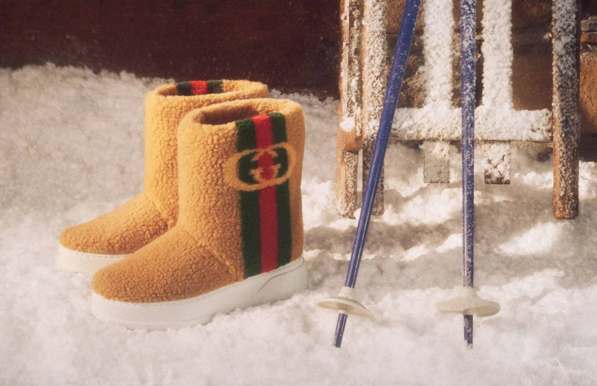 Gucci x Adidas Apres Ski. Foto: Gucci / Mark Peckmezian