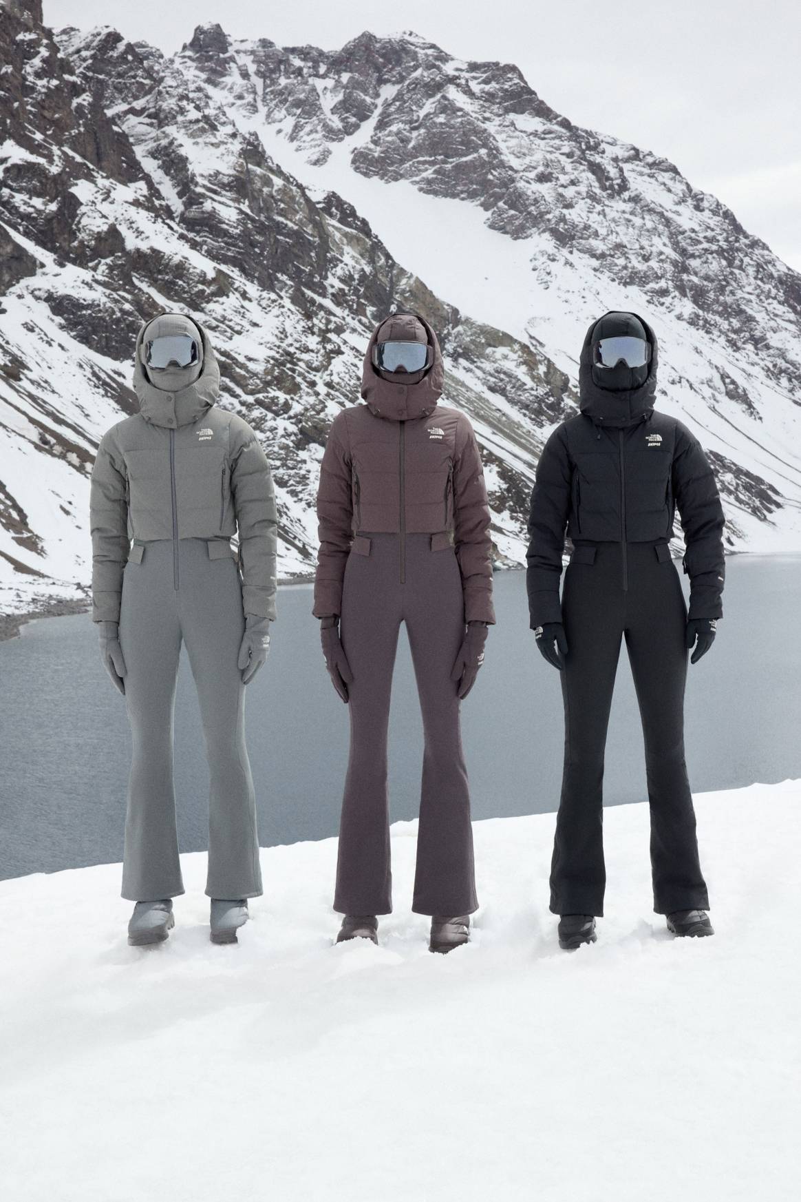 The North Face x Skims collection campaign