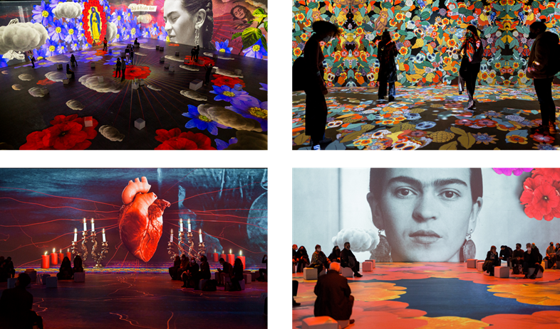 Promotional material for Frida Kahlo Immersive Biography