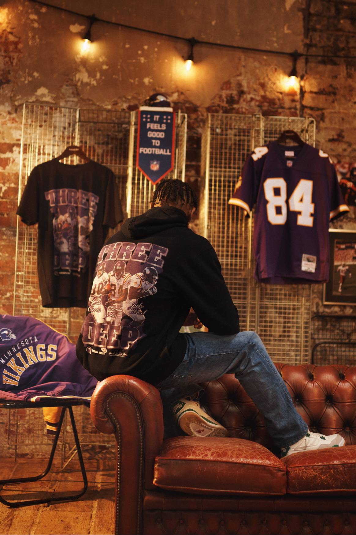 Minnesota Vikings and Mitchell & Ness ‘Three Deep’ collection