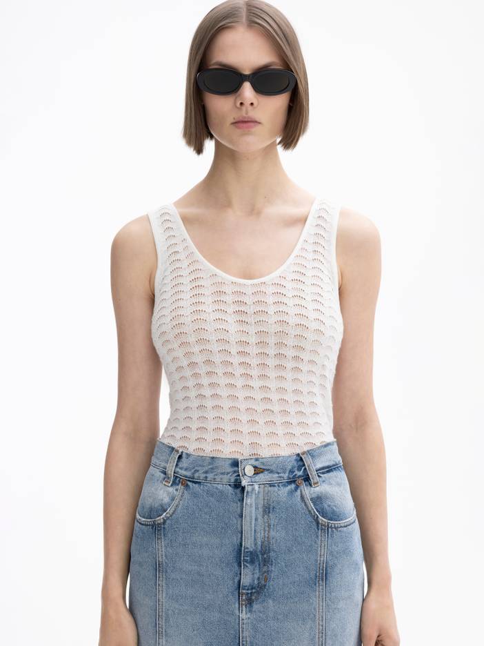 Lace Knit Tank | House of Dagmar