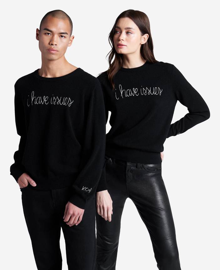 | Lingua Franca I Have Issues Cashmere Sweater | Kenneth Cole