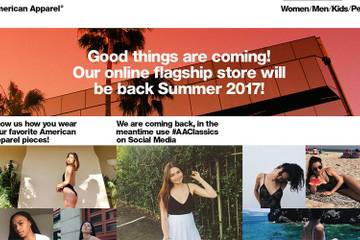 Online herlancering American Apparel