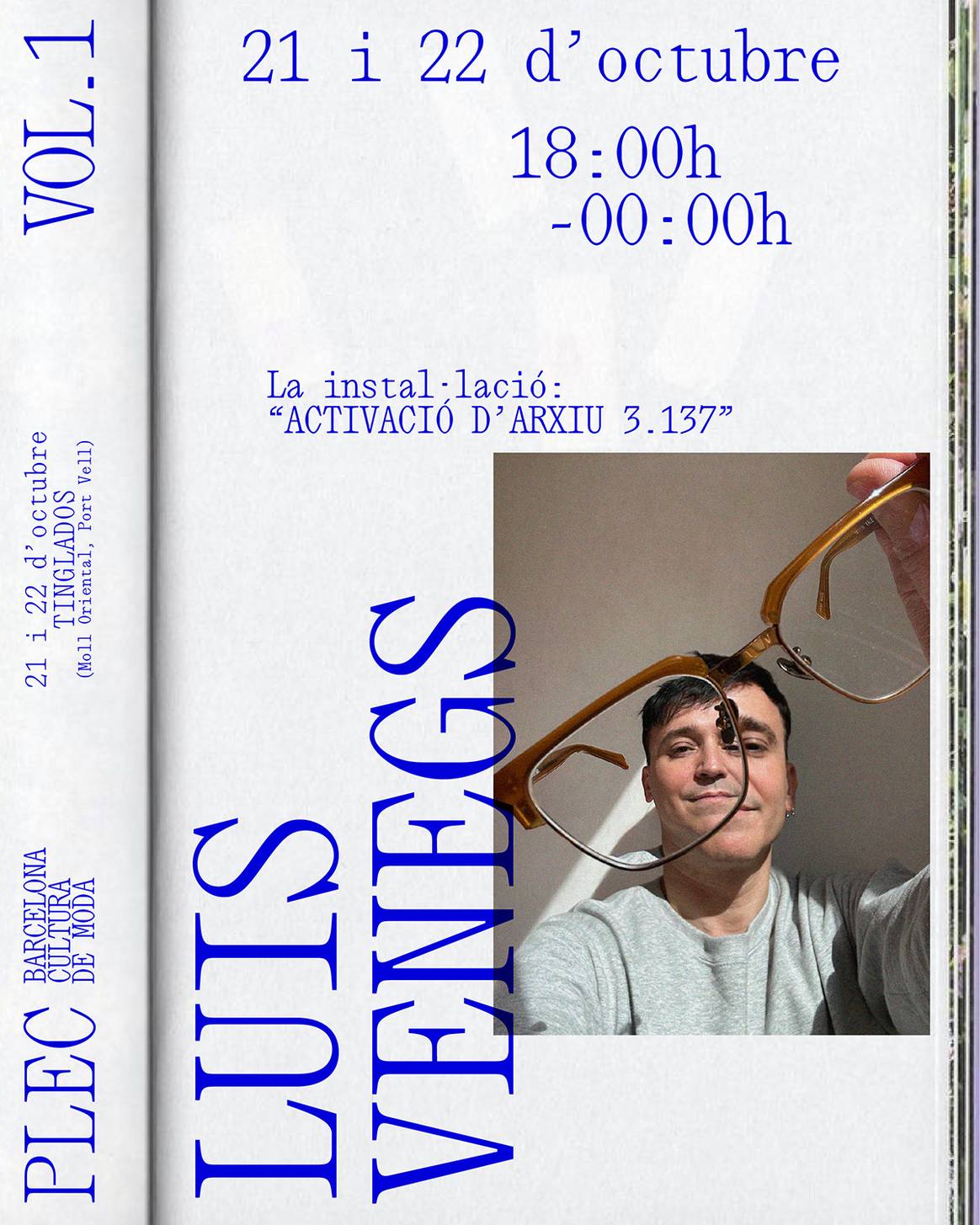 Cartel de la primera edición del PLEC, durante la 38ª edición de 080 Barcelona Fashion.
