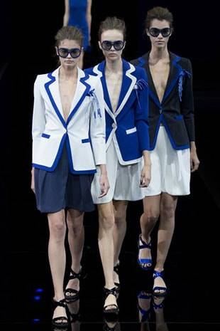 Armani makes waves as MFW 70s vibe continues