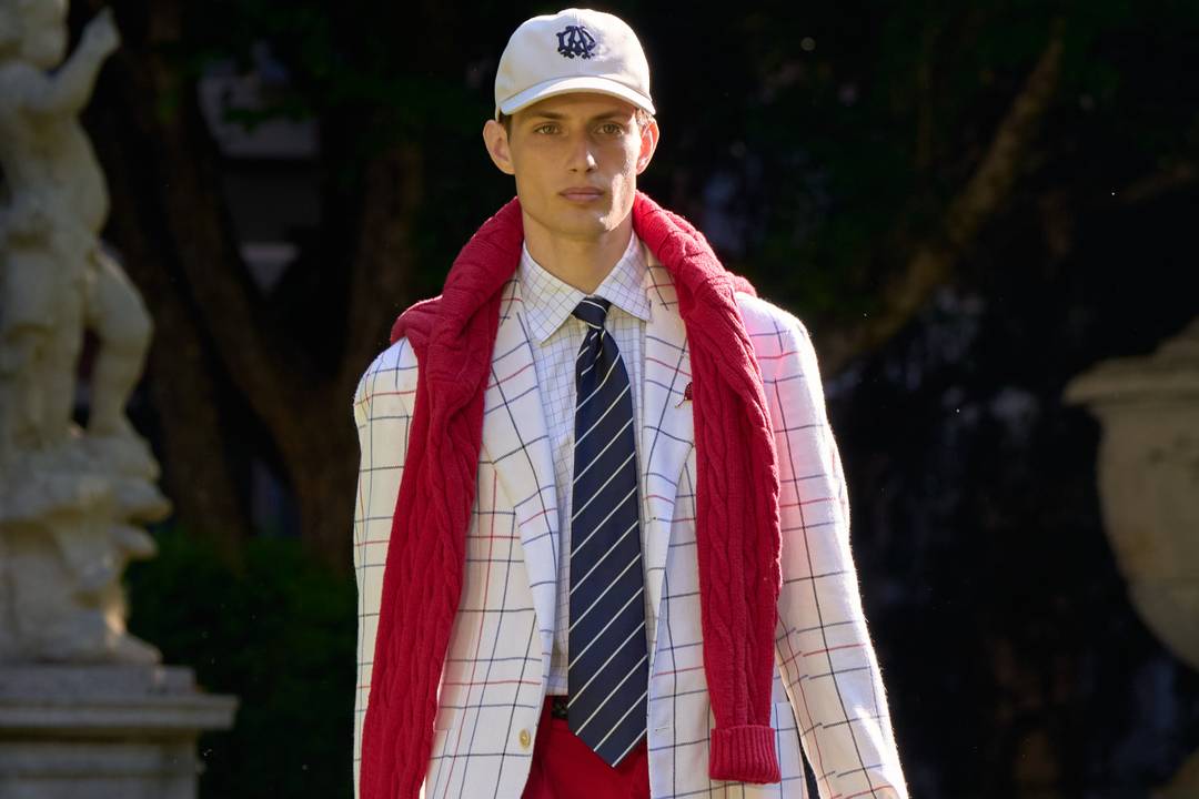 Dunhill SS26 collectie op Milan Men's Fashion Week