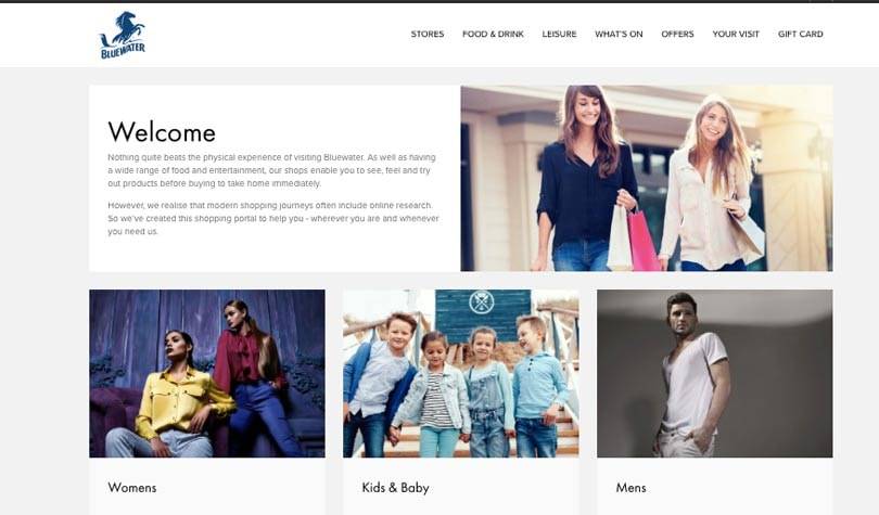 Bluewater trials online shopping portal