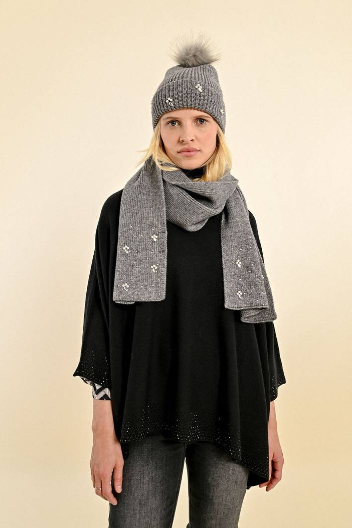 Echarpe avec strass & perles | Molly Bracken