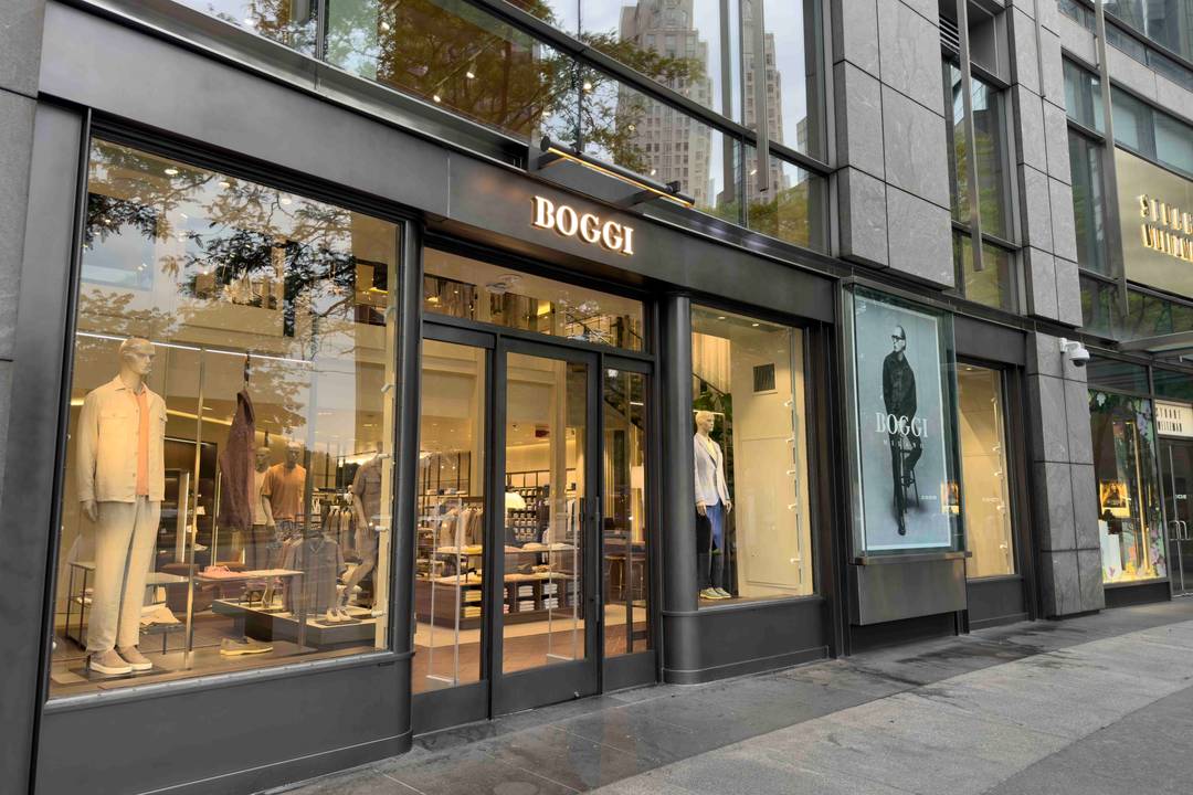 Lo store Boggi situato nel complesso di The Shops at Columbus Circle