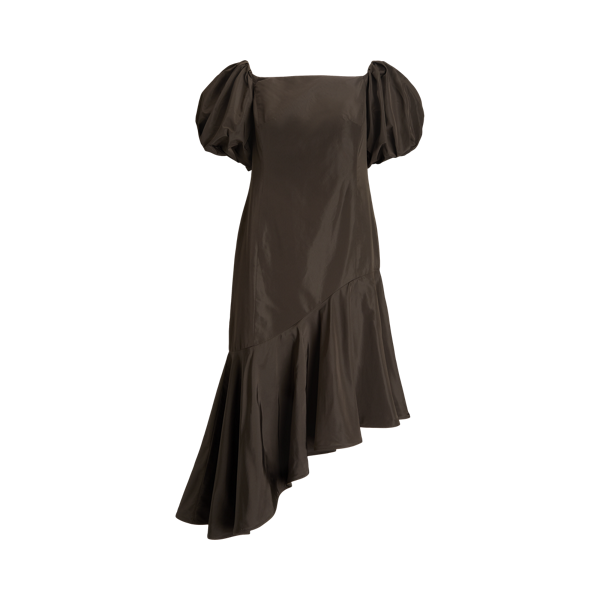 Asymmetrisches Taftkleid mit Rüschen | Ralph Lauren