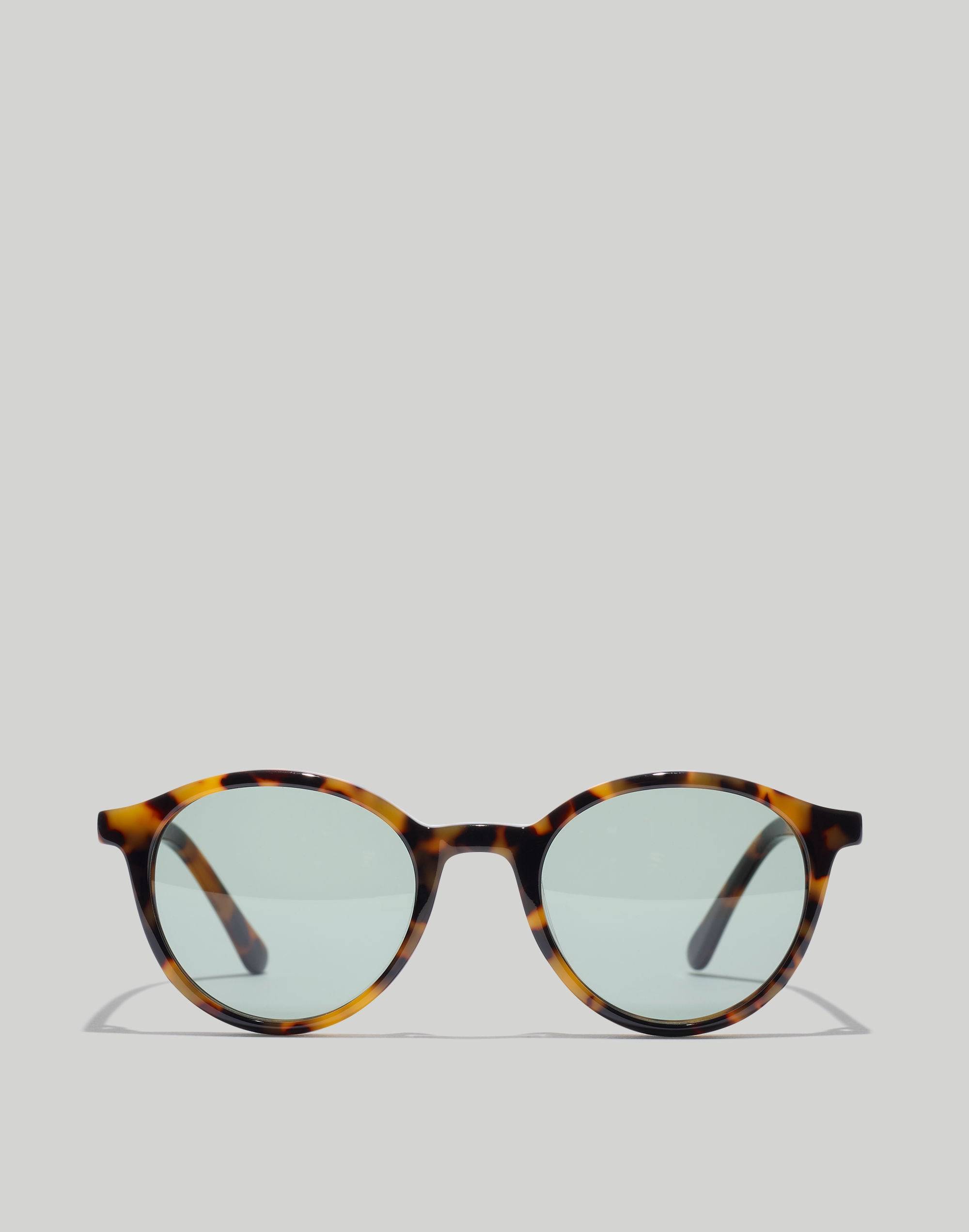 MADEWELL Northside Sunglasses Gray Spruce Horn Round Sunglasses | Madewell main image 4