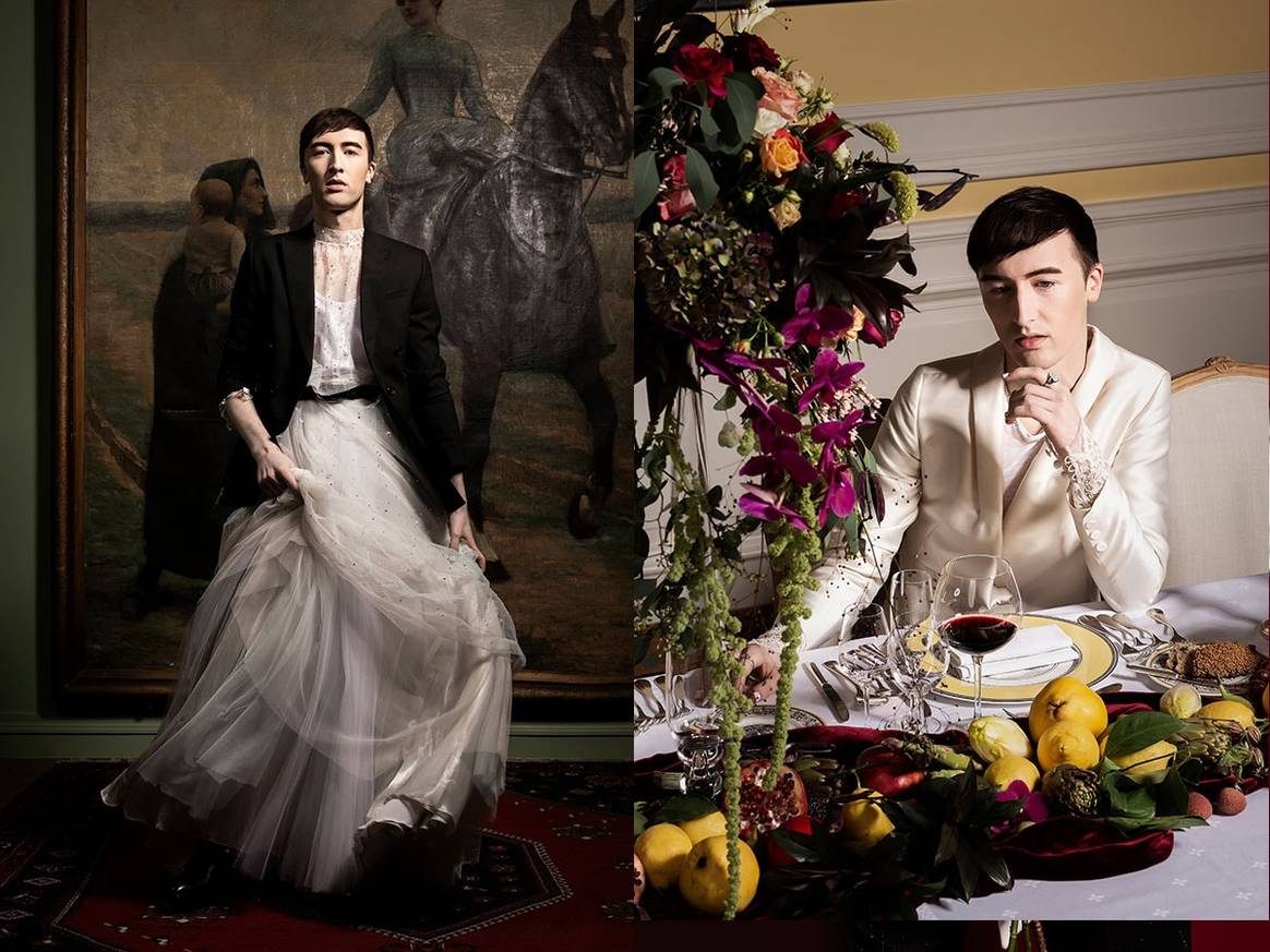 In beeld: genderneutrale bridal wear in campagne van Eva Janssens en Gerrit Elen