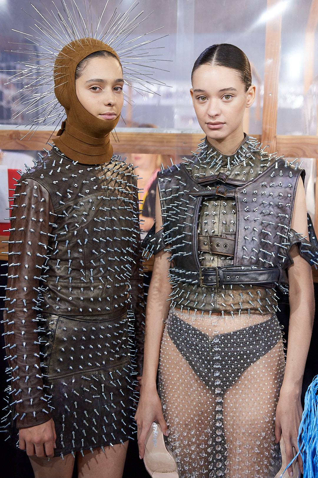 Hyères 2022 - Two models wearing collection by Jenny
Hytönen. Photo: Catwalk Pictures.