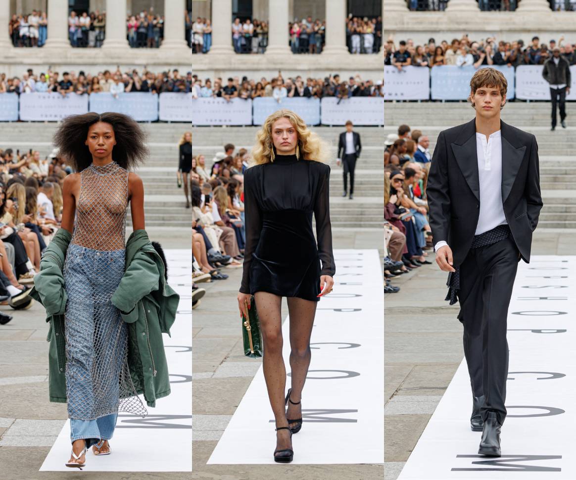 Topshop Trafalgar Square Show, AW25.