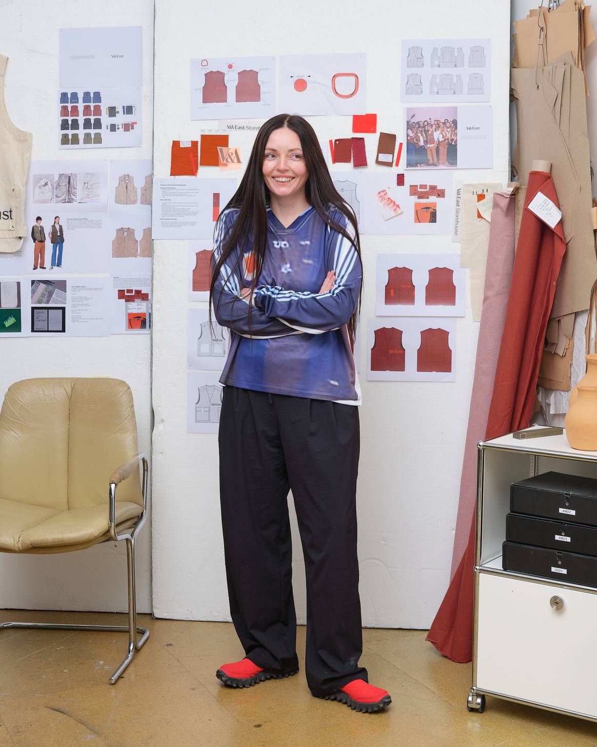 Robyn Lynch in her studio in Hackney Wick, east London