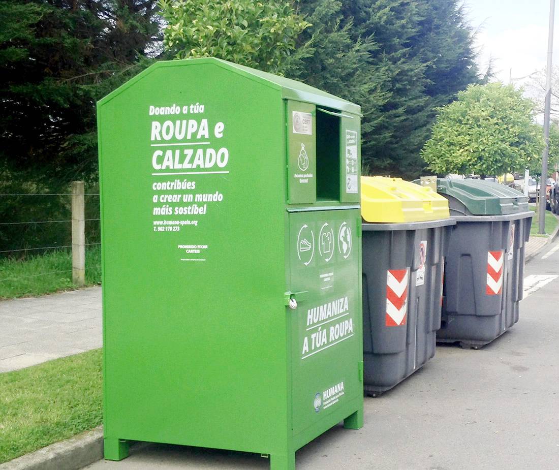 Contenedor de Humana en Silleda.