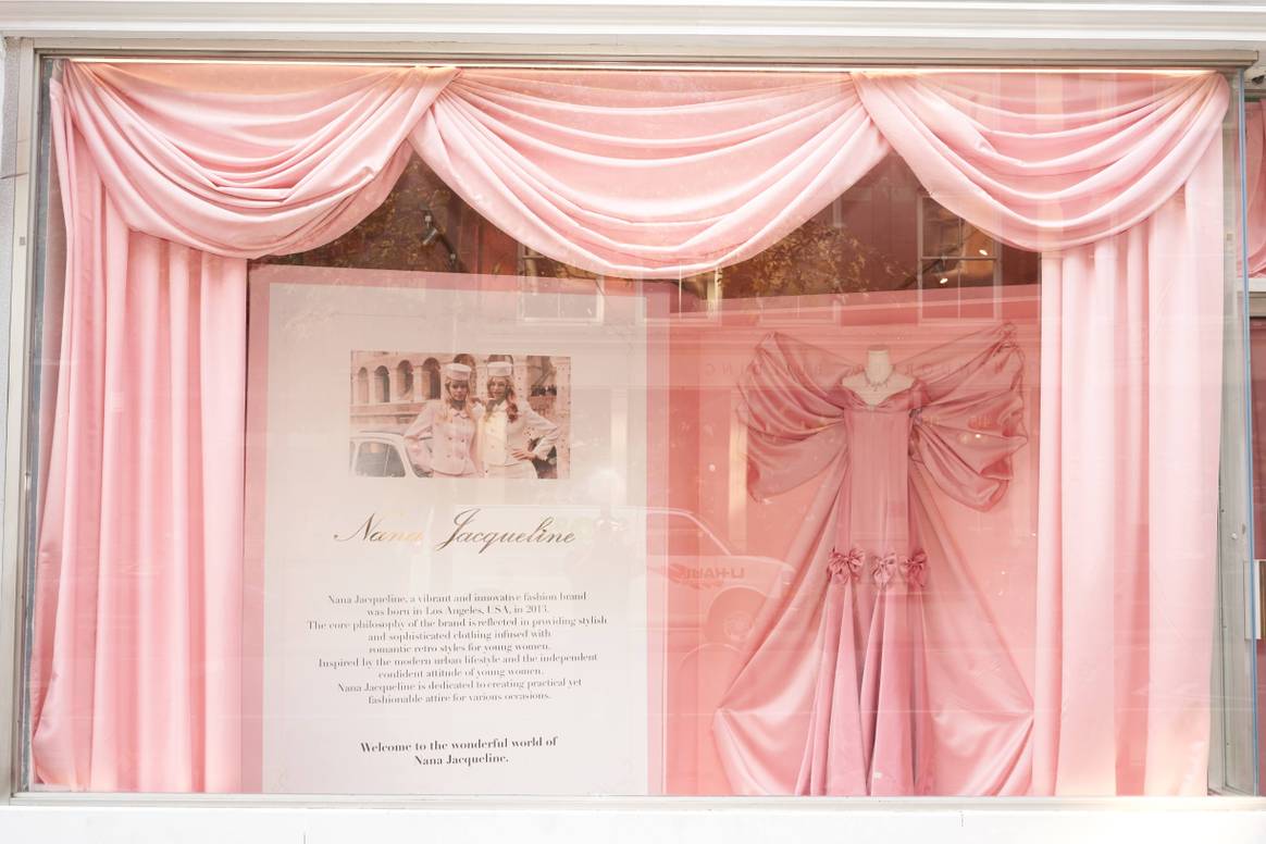 Store front, SoHo pop-up of Nana Jacqueline