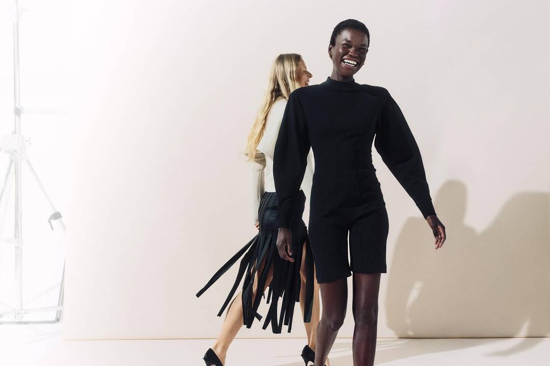 Elv Denim x The Outnet upcycled collaborative collection.