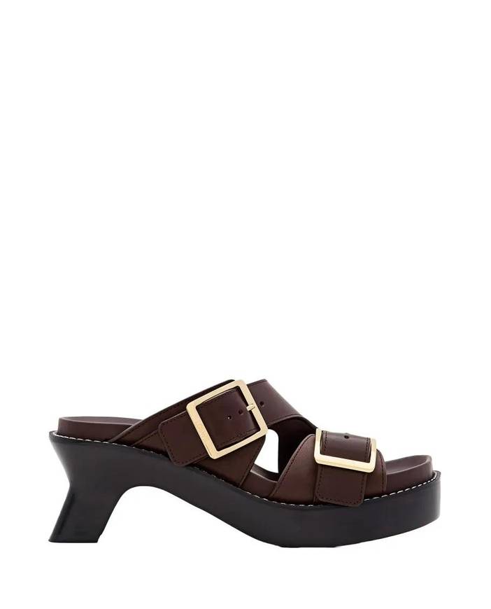 Sandales, Loewe Ease Heel Slide 90 en noir | Loewe