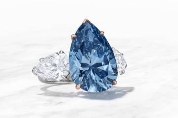 A rare blue diamond sold for over 40 million dollars at auction