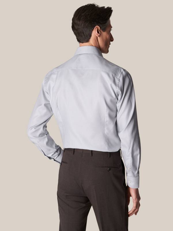 Light Green Cotton Lyocell Stretch Shirt | Eton