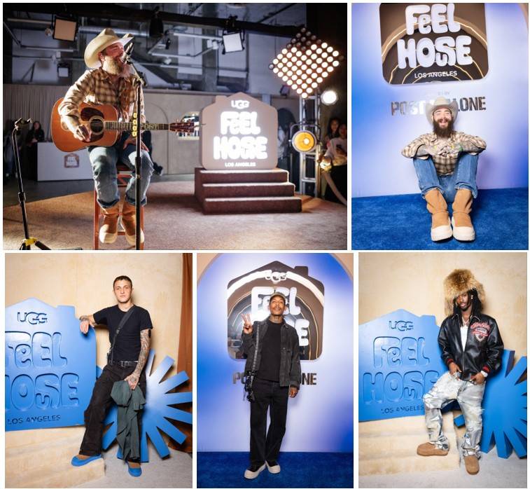 Ugg hosts exclusive event with Post Malone to mark opening of pop-up 'Feel House' in LA