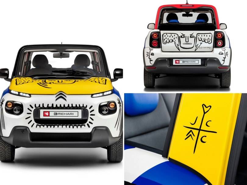 Jean-Charles de Castelbajac crée une "Art Car" pour les 50 ans de la Méhari Citroën