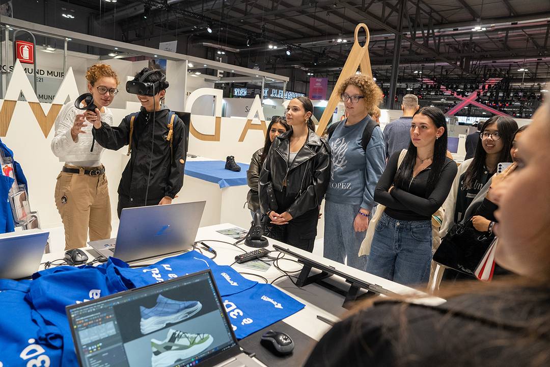 Interior of the Milan-Rho exhibition centre during an edition of the international trade show MICAM Milano in Milan (Italy).