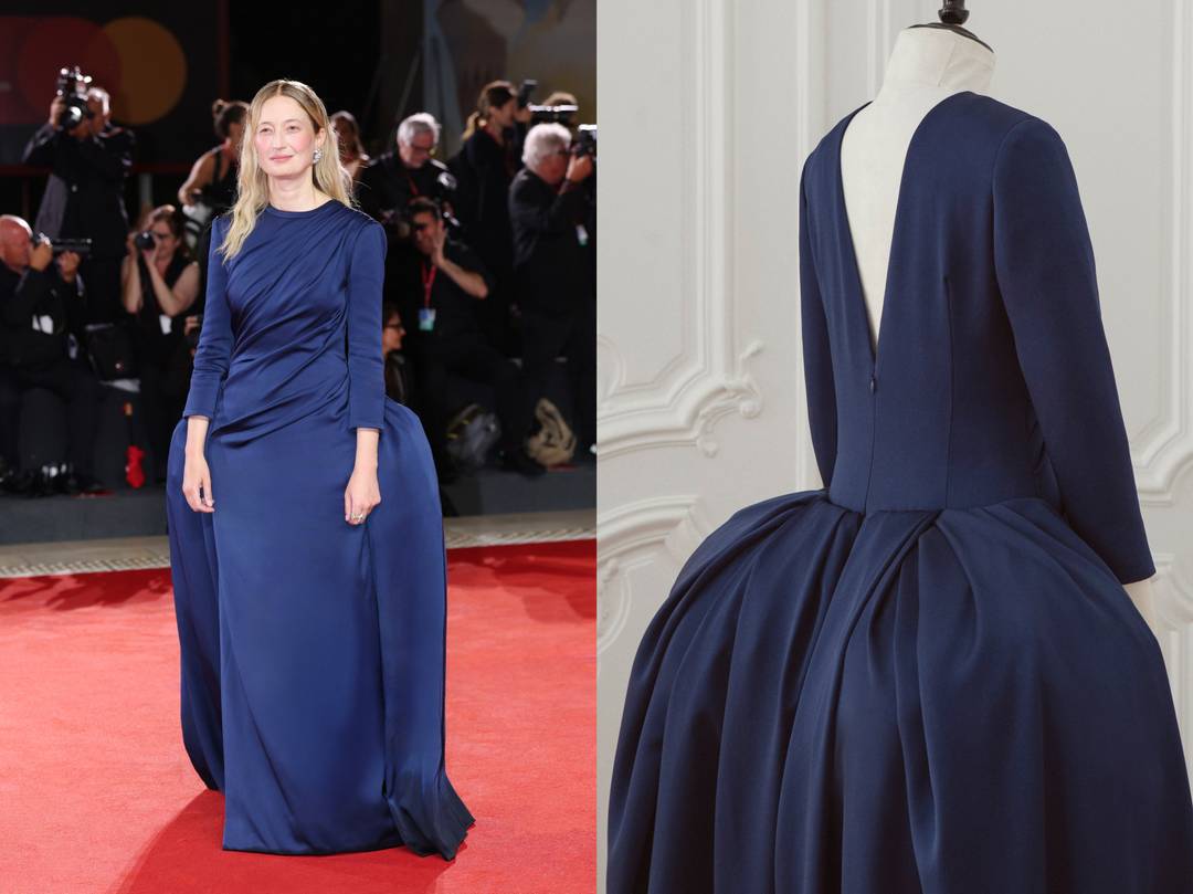 Alba Rohrwacher in Dior by Jonathan Anderson alla Mostra del Cinema di Venezia (2025).