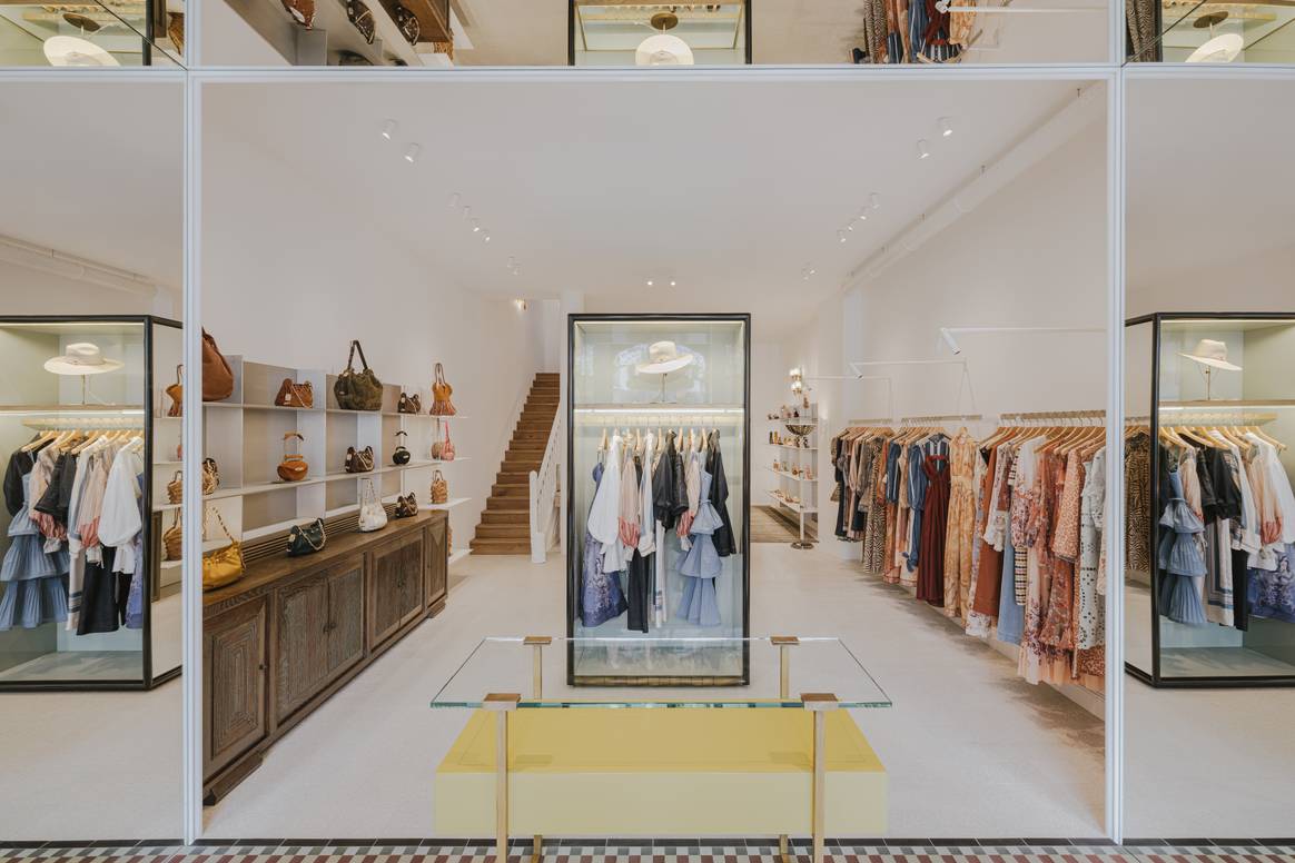 De nieuwe Zimmermann boetiek in Brussel is ontworpen door teamleden van het interieurontwerpbureau Studio McQualter