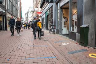 Nog 55,4 procent minder passanten in winkelstraten 