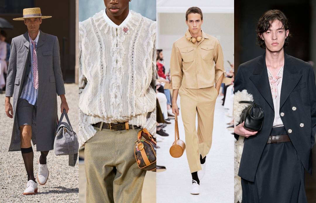 Thom Browne SS27 Menswear, Louis Vuitton SS27 Menswear, Celine SS27 Menswear, Simone Rocha SS27 Menswear
