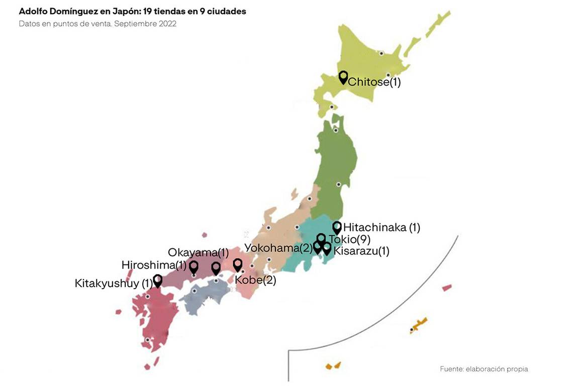 Photo Credits: Red comercial de Adolfo Domínguez en Japón. Cortesía de Adolfo Domínguez.