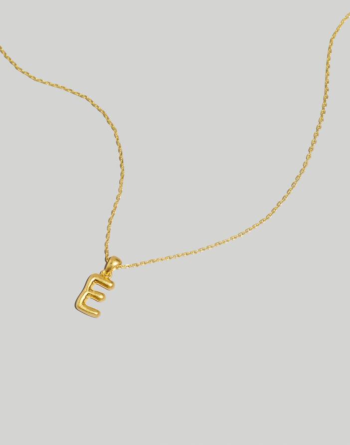 Puffy Letter Pendant Necklace | Madewell