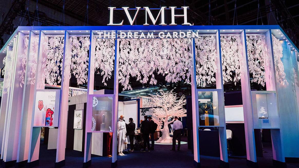 Pabellón de LVMH en la feria Viva Technology de París de 2024.