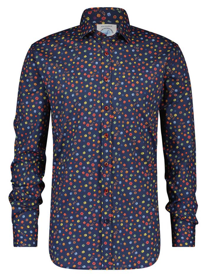Shirt Mexican Skulls Navy F Classics | A fish named Fred