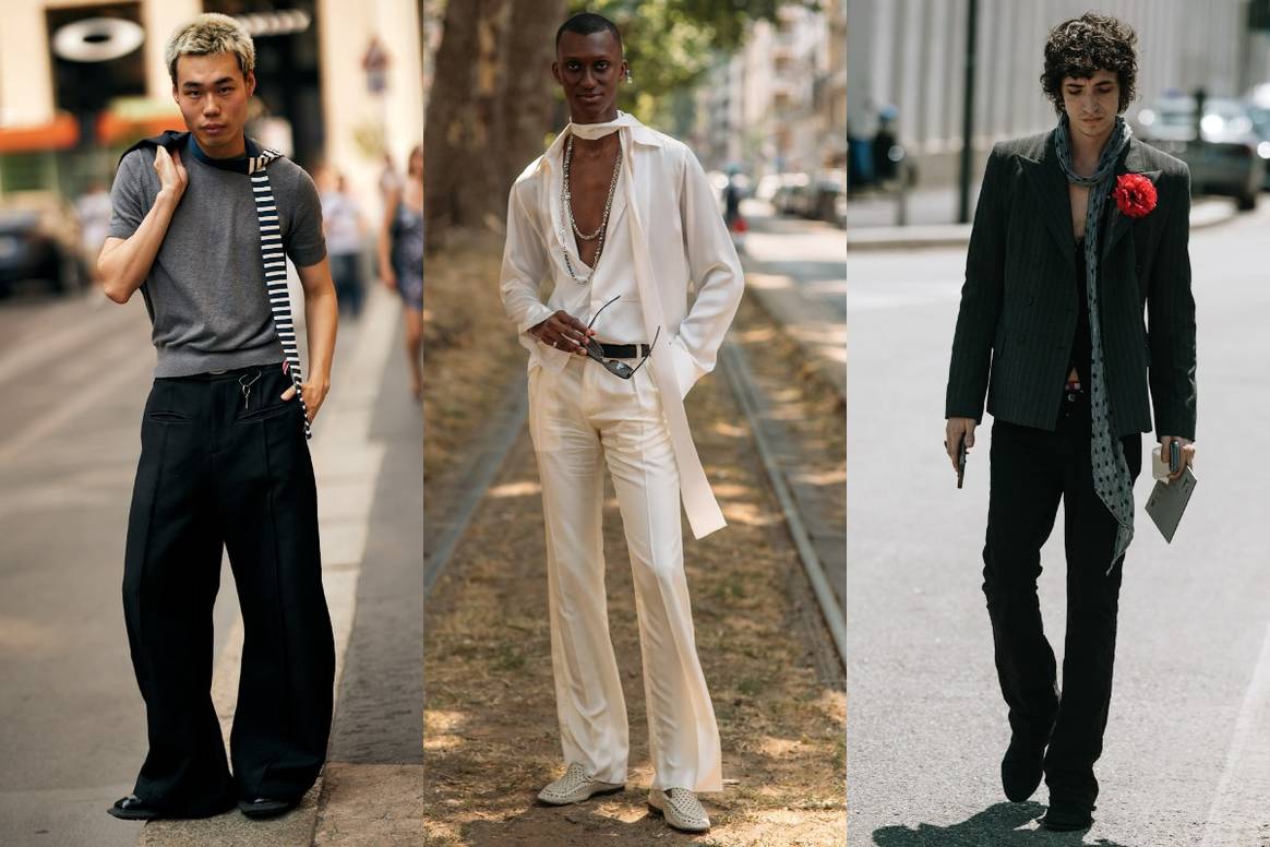 PV26: Los pañuelos largos y delgados vuelven al armario de la moda masculina